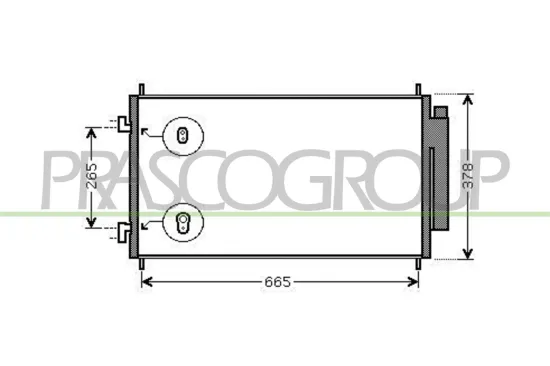 Kondensator, Klimaanlage PRASCO HD828C001 Bild Kondensator, Klimaanlage PRASCO HD828C001