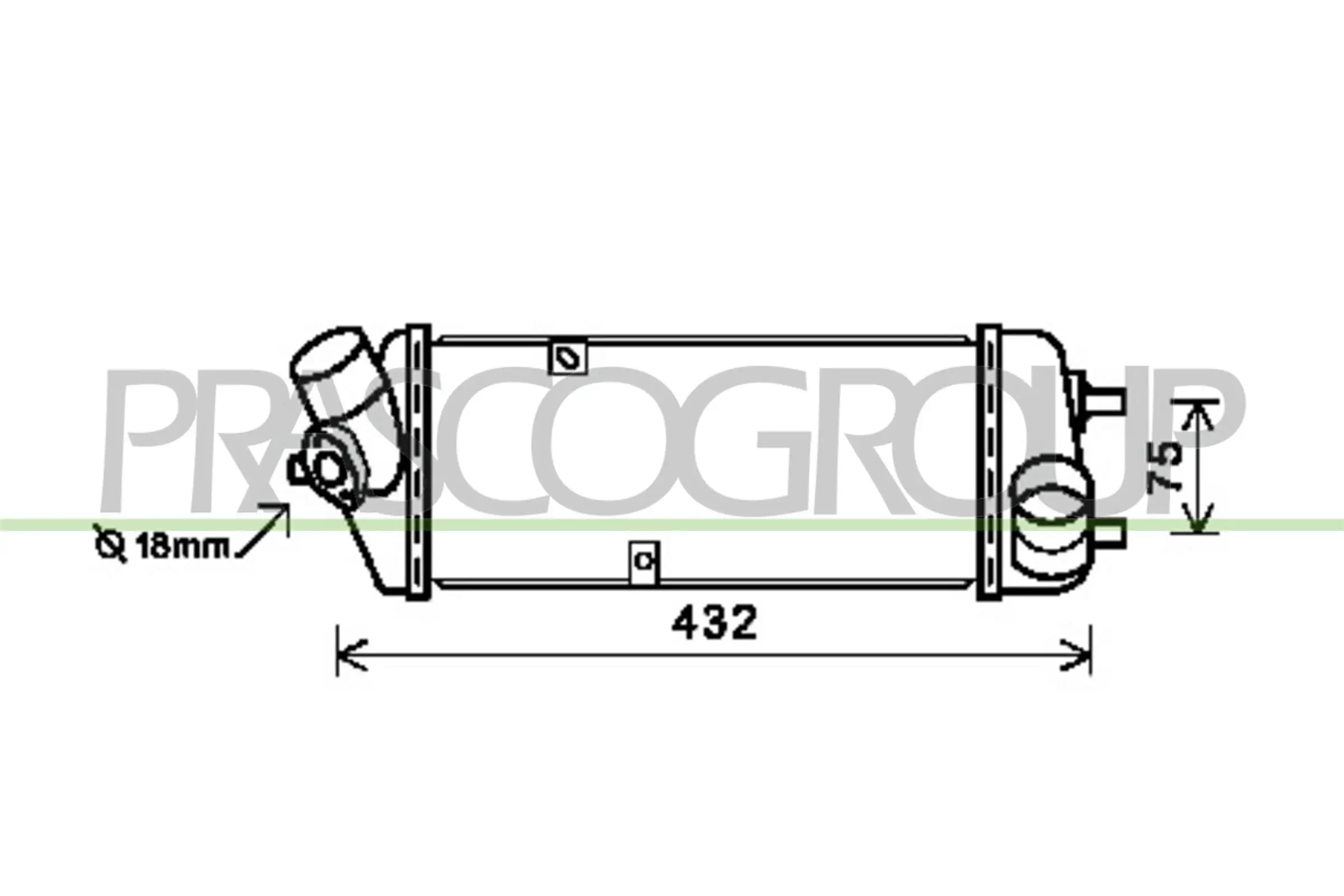 Ladeluftkühler PRASCO HN019N001