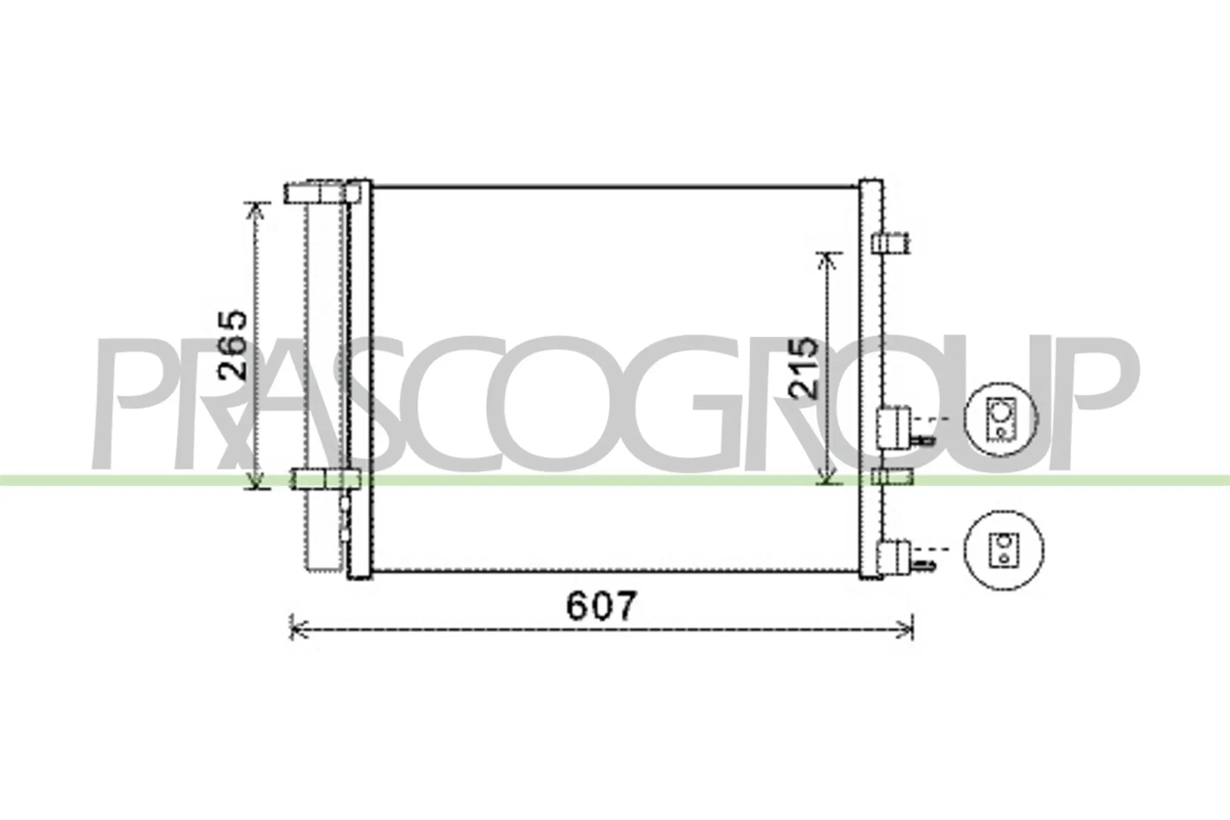 Kondensator, Klimaanlage PRASCO HN200C001
