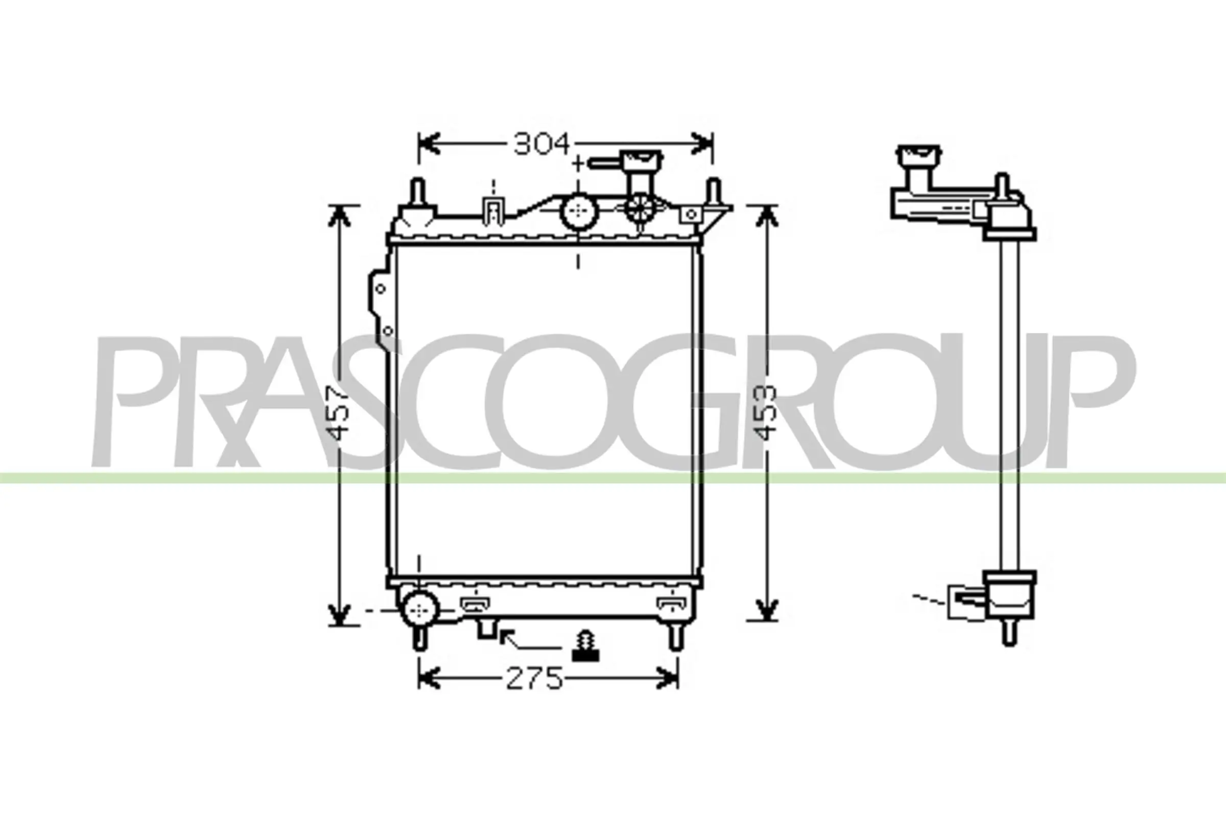 Kühler, Motorkühlung PRASCO HN330R001