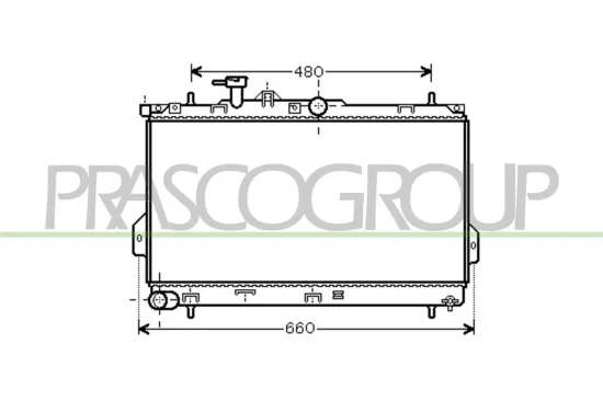 Kühler, Motorkühlung PRASCO HN715R002 Bild Kühler, Motorkühlung PRASCO HN715R002