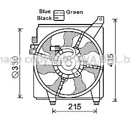 Lüfter, Motorkühlung PRASCO HY7534 Bild Lüfter, Motorkühlung PRASCO HY7534