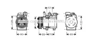 Kompressor, Klimaanlage PRASCO HYK257