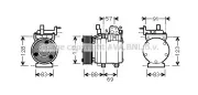 Kompressor, Klimaanlage PRASCO HYK258