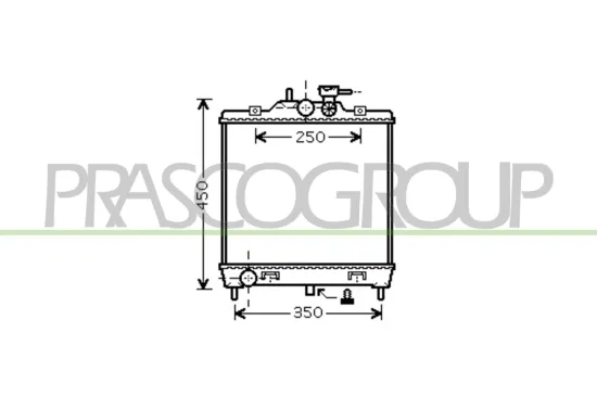 Kühler, Motorkühlung PRASCO KI320R002 Bild Kühler, Motorkühlung PRASCO KI320R002