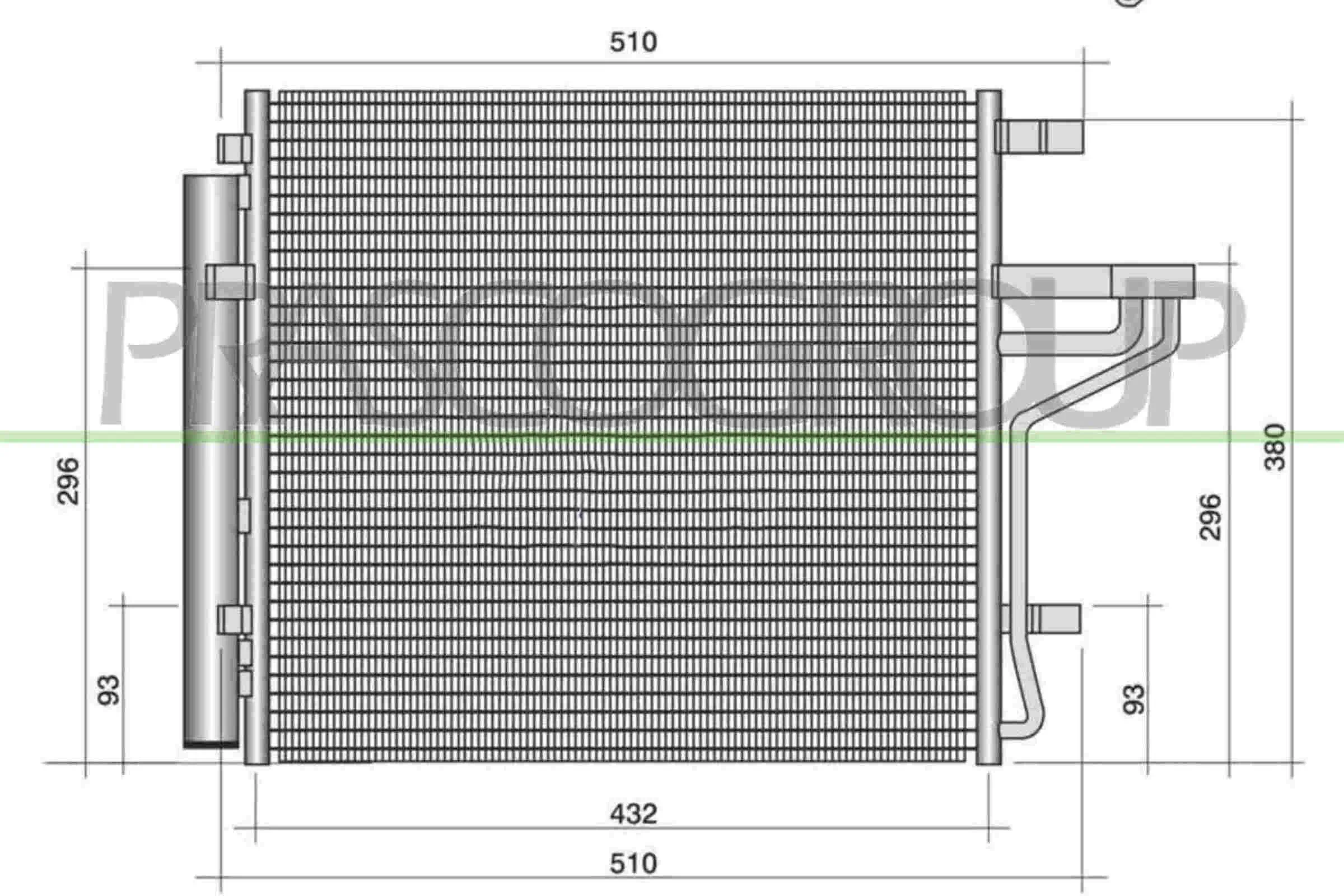 Kondensator, Klimaanlage PRASCO KI328C002