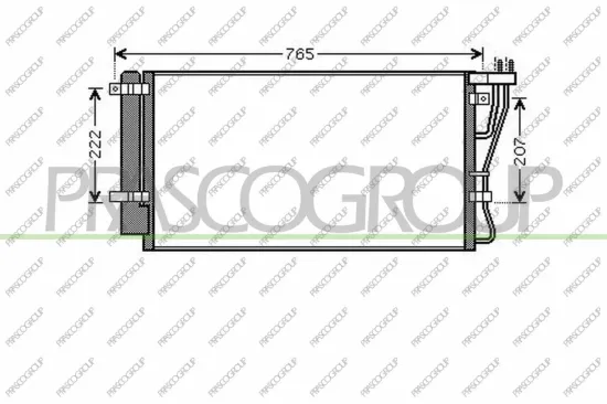 Kondensator, Klimaanlage PRASCO KI732C002 Bild Kondensator, Klimaanlage PRASCO KI732C002