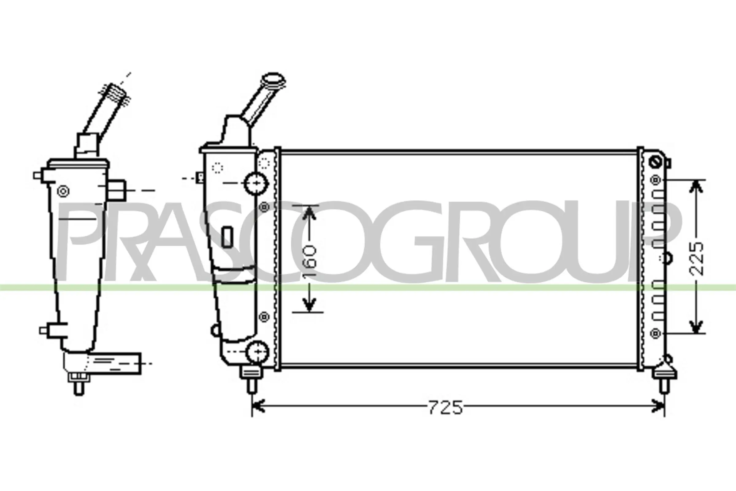 Kühler, Motorkühlung PRASCO LA001R013