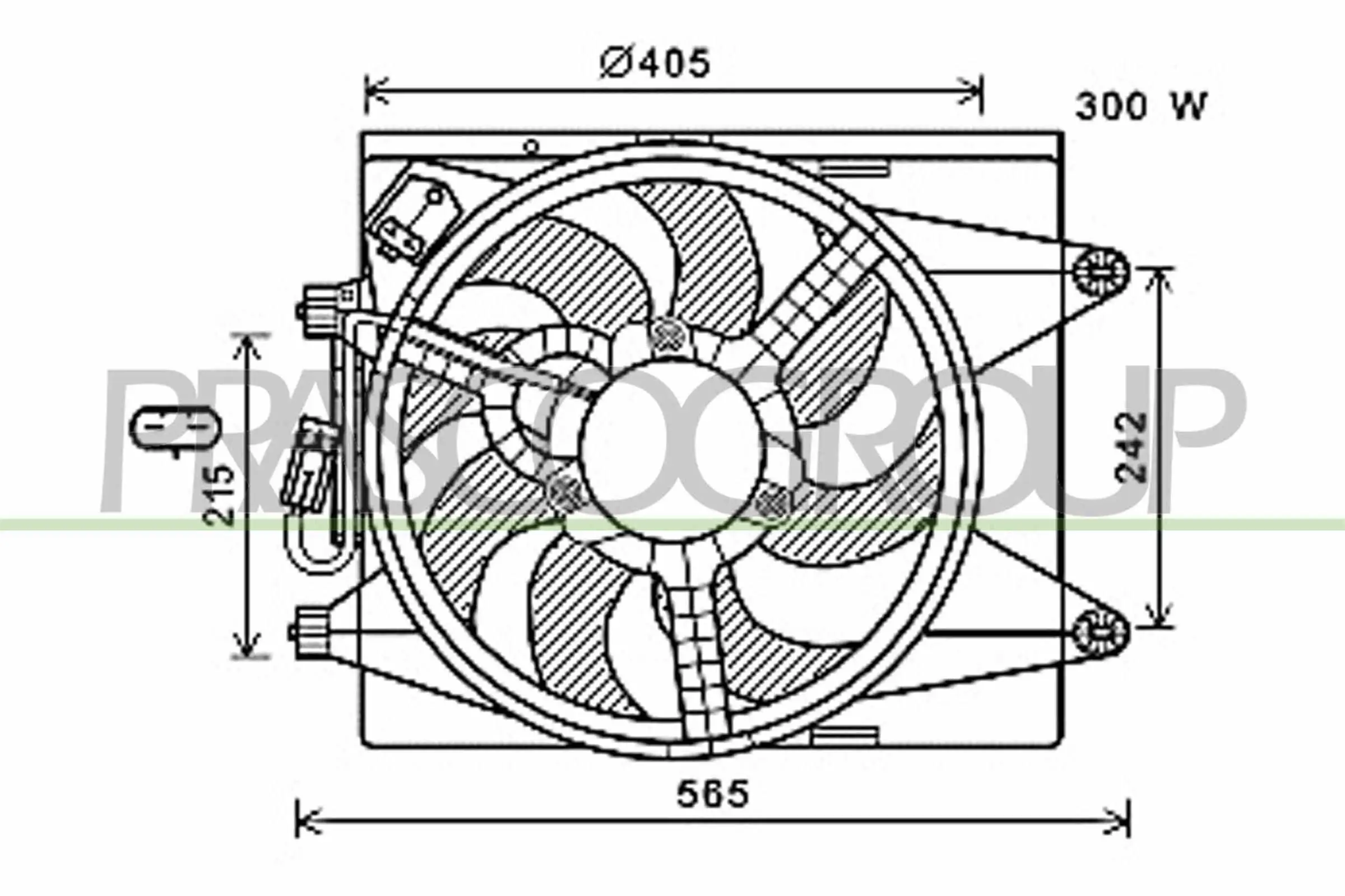 Lüfter, Motorkühlung 12 V PRASCO LA004F001