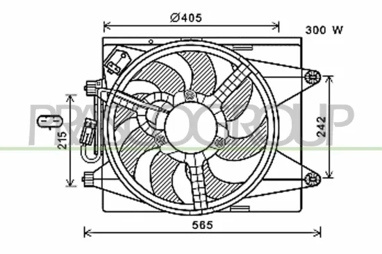 Lüfter, Motorkühlung 12 V PRASCO LA004F001 Bild Lüfter, Motorkühlung 12 V PRASCO LA004F001