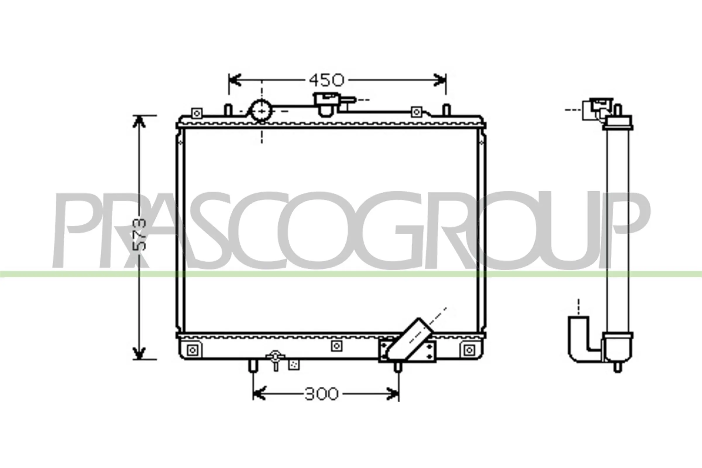 Kühler, Motorkühlung PRASCO MB817R001