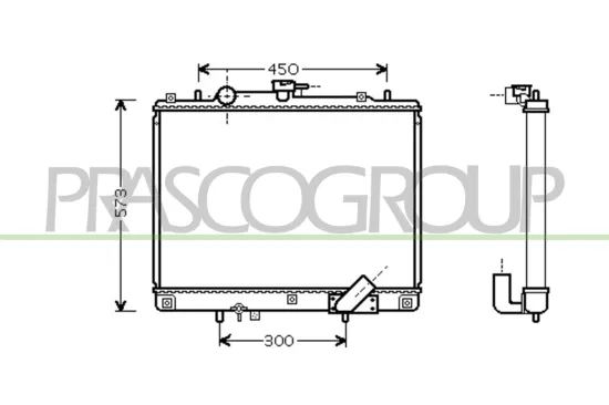 Kühler, Motorkühlung PRASCO MB817R001 Bild Kühler, Motorkühlung PRASCO MB817R001