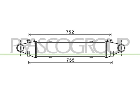 Ladeluftkühler PRASCO ME029N001 Bild Ladeluftkühler PRASCO ME029N001