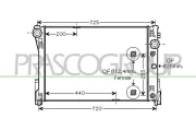 Kühler, Motorkühlung PRASCO ME029R005
