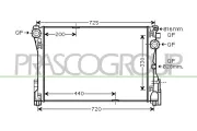 Kühler, Motorkühlung PRASCO ME029R006