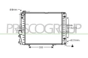 Kühler, Motorkühlung PRASCO ME031R006