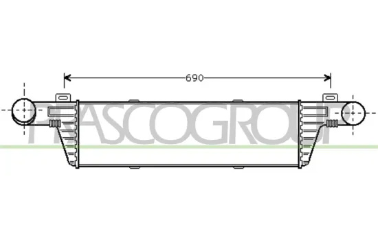 Ladeluftkühler PRASCO ME035N001 Bild Ladeluftkühler PRASCO ME035N001