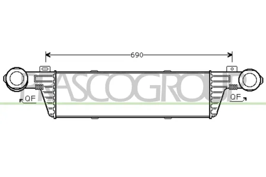 Ladeluftkühler PRASCO ME035N002 Bild Ladeluftkühler PRASCO ME035N002