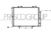 Kühler, Motorkühlung PRASCO ME035R021