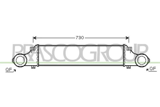 Ladeluftkühler PRASCO ME039N001 Bild Ladeluftkühler PRASCO ME039N001