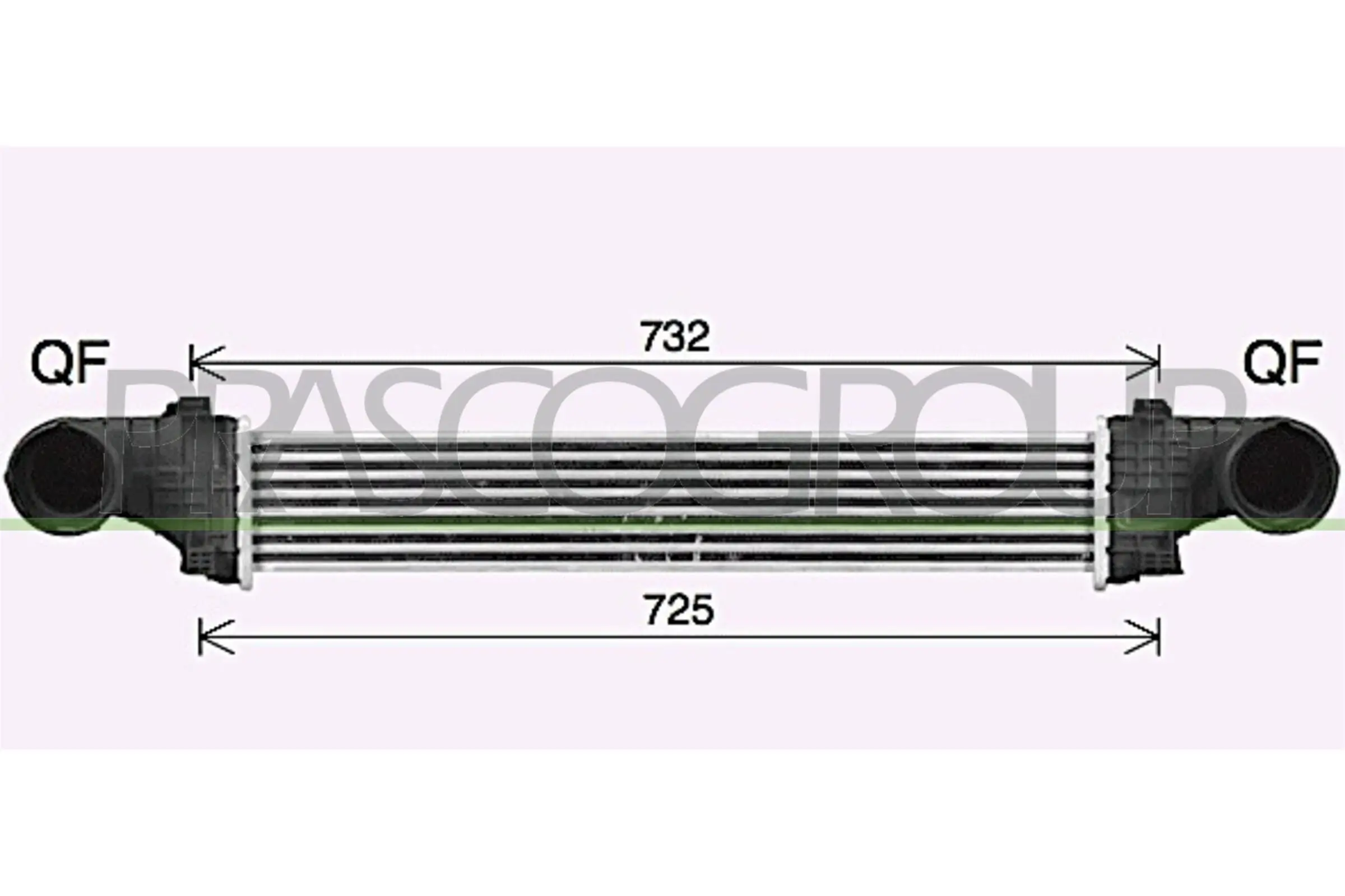 Ladeluftkühler PRASCO ME039N003