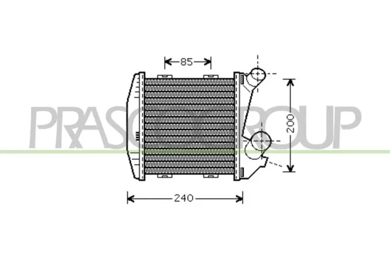Ladeluftkühler PRASCO ME302N002 Bild Ladeluftkühler PRASCO ME302N002
