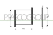 Kühler, Motorkühlung PRASCO ME302R001