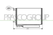 Kondensator, Klimaanlage PRASCO ME324C002