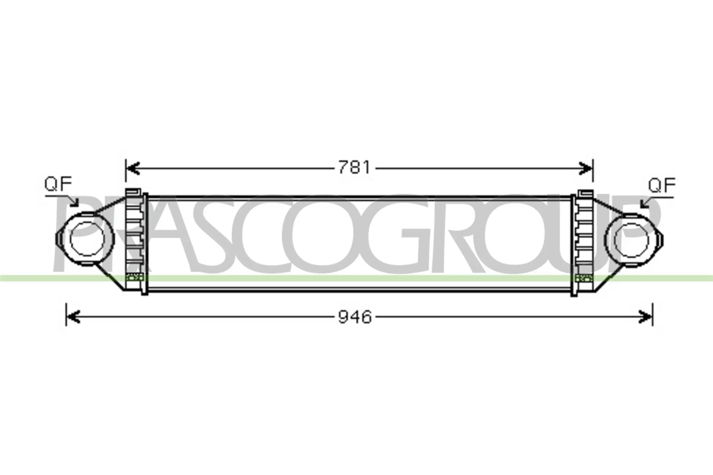 Ladeluftkühler PRASCO ME324N001
