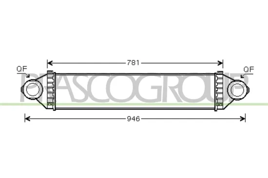 Ladeluftkühler PRASCO ME324N001 Bild Ladeluftkühler PRASCO ME324N001
