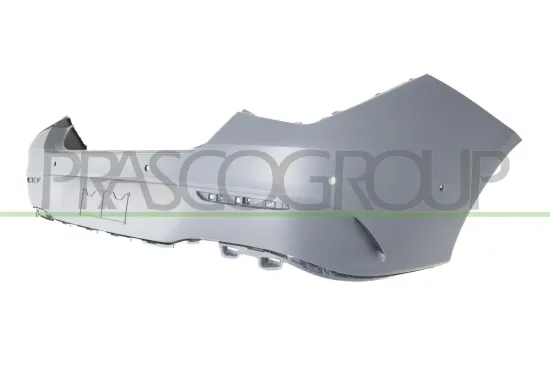 Stoßfänger hinten PRASCO ME3551061 Bild Stoßfänger hinten PRASCO ME3551061