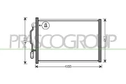 Kondensator, Klimaanlage PRASCO ME526C003