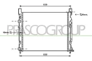 Kühler, Motorkühlung PRASCO ME750R002