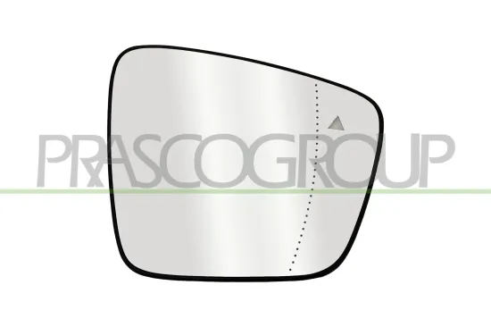 Spiegelglas, Außenspiegel rechts PRASCO ME7527523 Bild Spiegelglas, Außenspiegel rechts PRASCO ME7527523