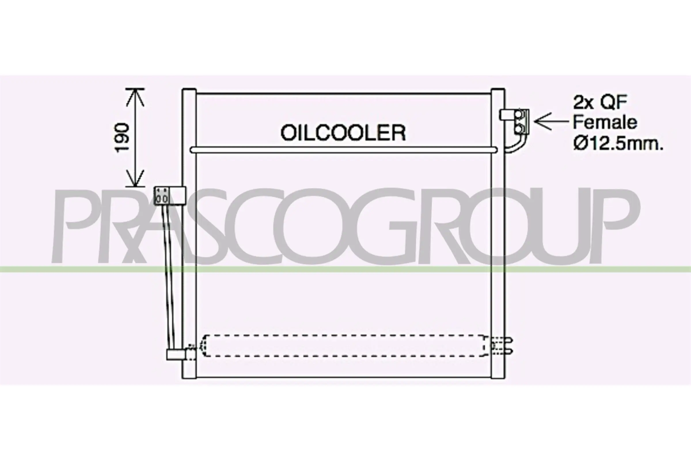 Kondensator, Klimaanlage PRASCO ME828C002