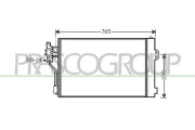 Kondensator, Klimaanlage PRASCO ME909C002