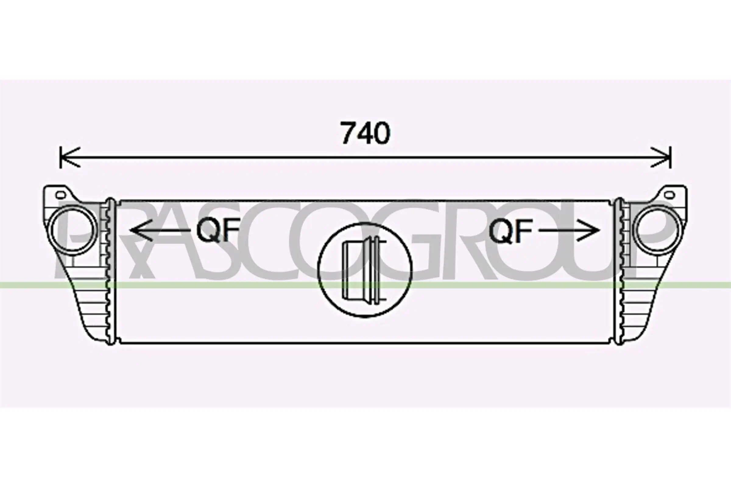 Ladeluftkühler PRASCO ME910N001
