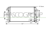 Kühler, Motorkühlung PRASCO ME919R001