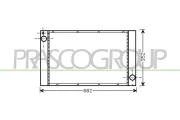 Kühler, Motorkühlung PRASCO MN308R002