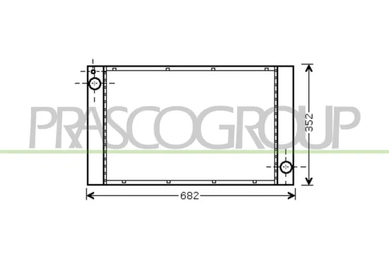 Kühler, Motorkühlung PRASCO MN308R002 Bild Kühler, Motorkühlung PRASCO MN308R002