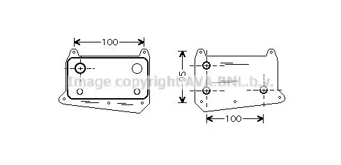 Ölkühler, Motoröl PRASCO MS3376 Bild Ölkühler, Motoröl PRASCO MS3376