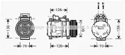 Kompressor, Klimaanlage PRASCO MSK057