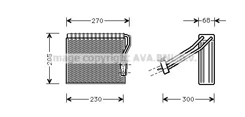 Verdampfer, Klimaanlage PRASCO MSV051