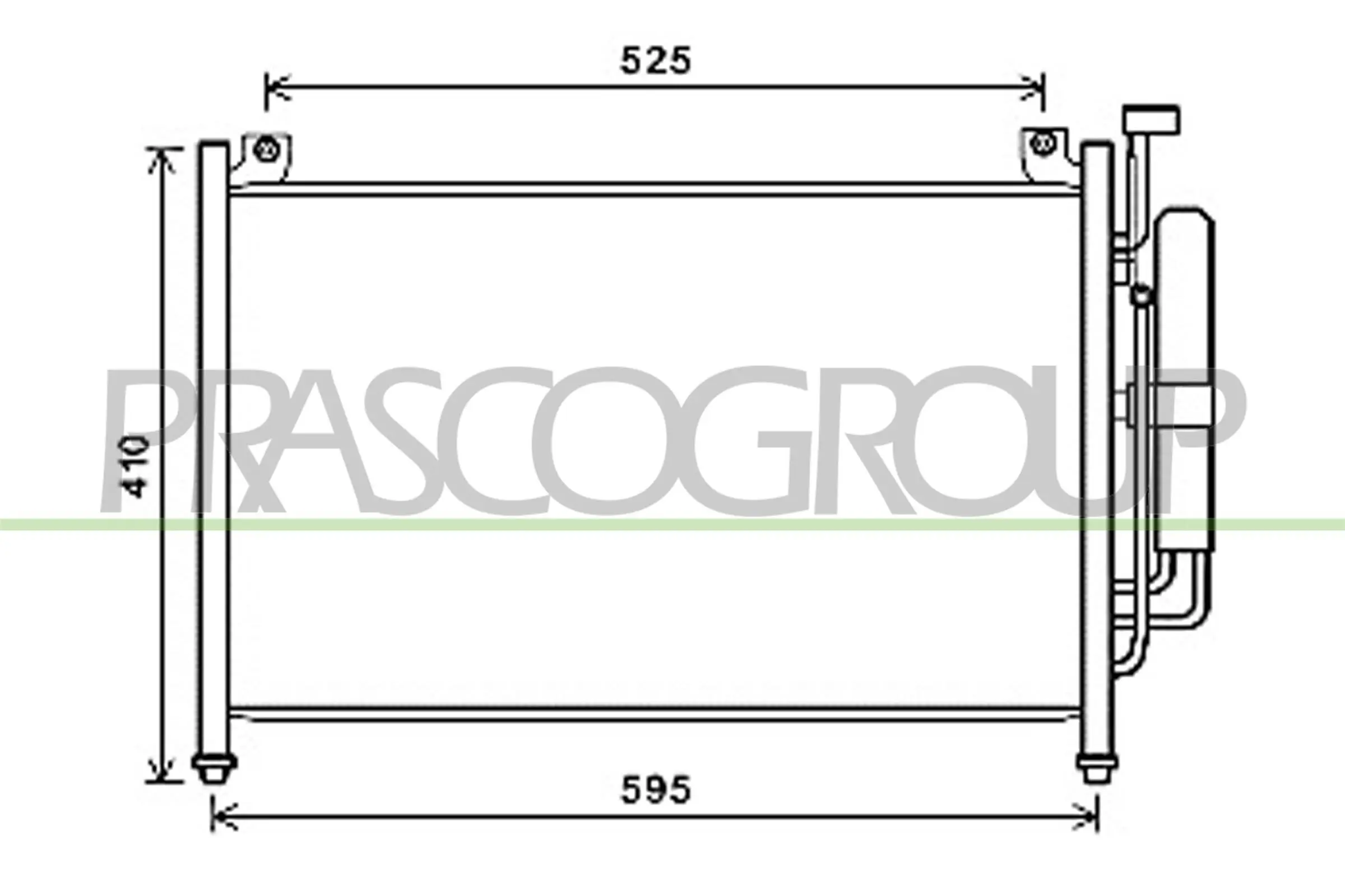 Kondensator, Klimaanlage PRASCO MZ309C001