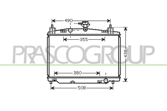 Kühler, Motorkühlung PRASCO MZ309R002 Bild Kühler, Motorkühlung PRASCO MZ309R002