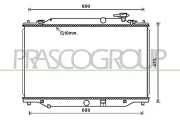 Kühler, Motorkühlung PRASCO MZ702R002