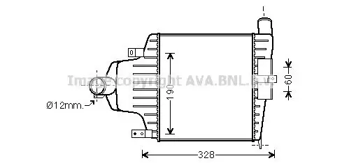 Ladeluftkühler PRASCO OLA4415