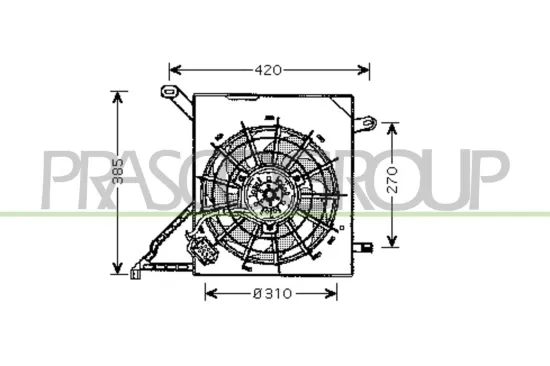 Lüfter, Motorkühlung 12 V PRASCO OP017F004 Bild Lüfter, Motorkühlung 12 V PRASCO OP017F004