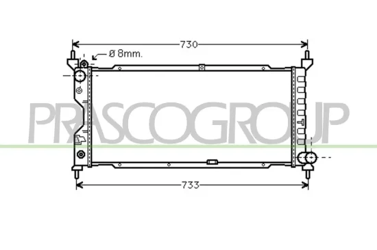 Kühler, Motorkühlung PRASCO OP028R003 Bild Kühler, Motorkühlung PRASCO OP028R003