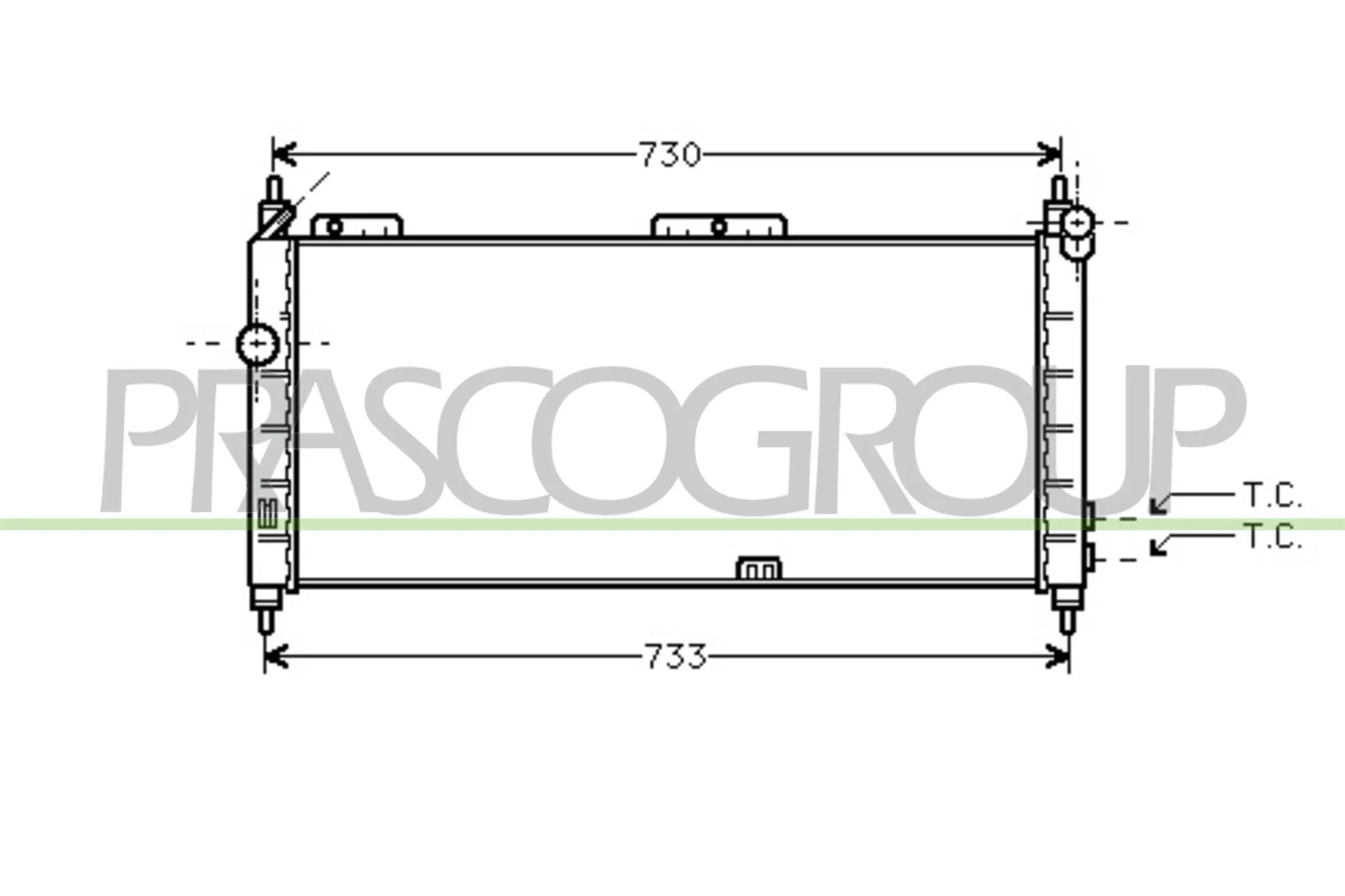 Kühler, Motorkühlung PRASCO OP028R005 Bild Kühler, Motorkühlung PRASCO OP028R005